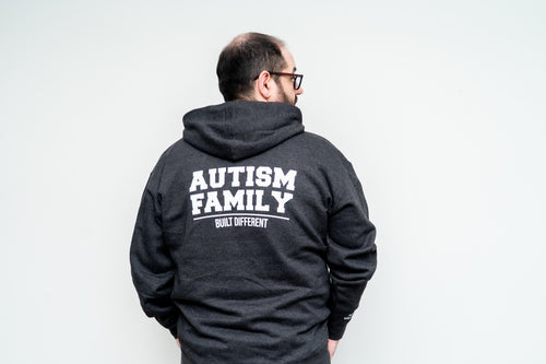 Autism Family "Built Different" Zip  Hoodie